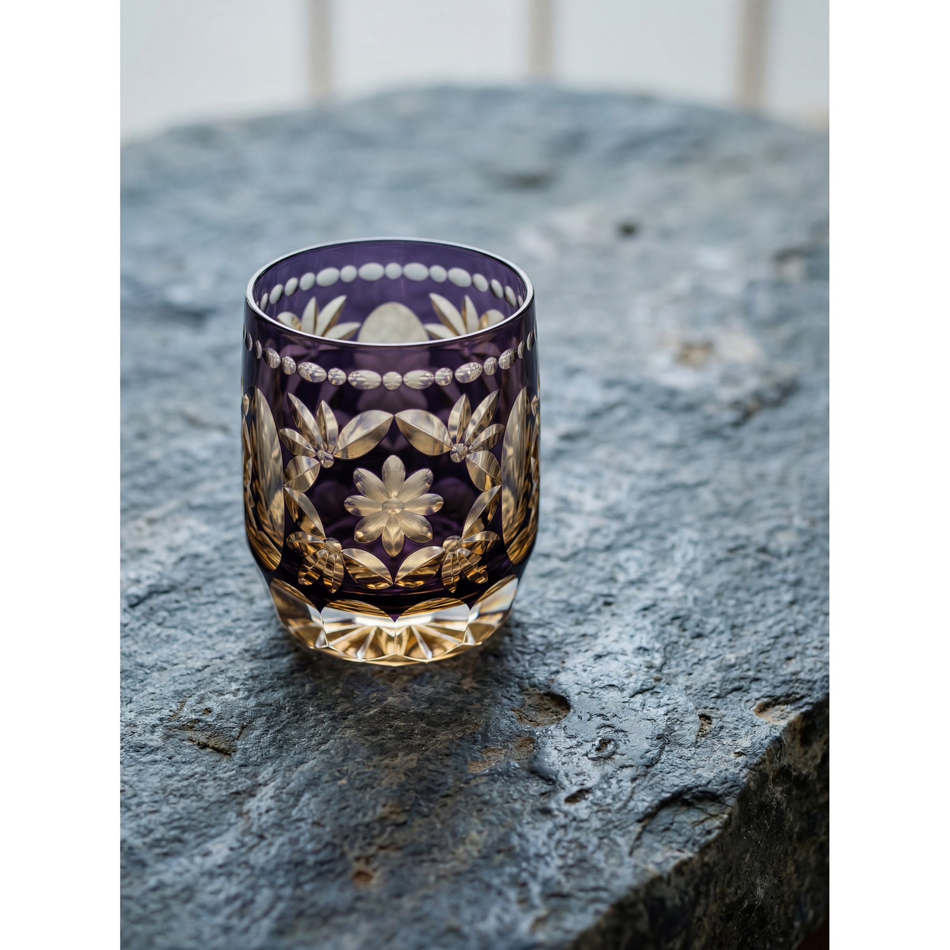 Hanamari Edo Kiriko Whiskey Glass