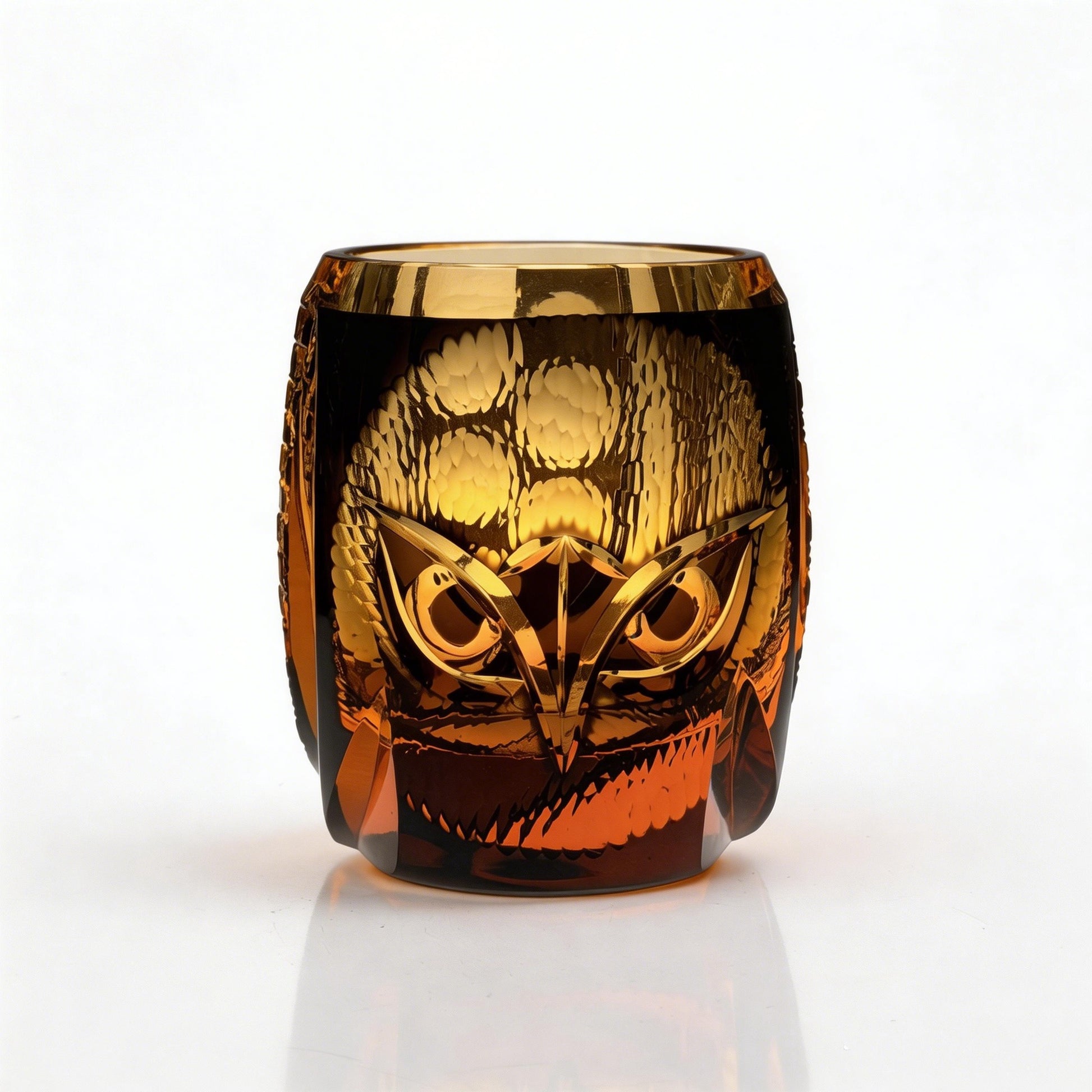 Owl Edo Kiriko Whiskey Glass