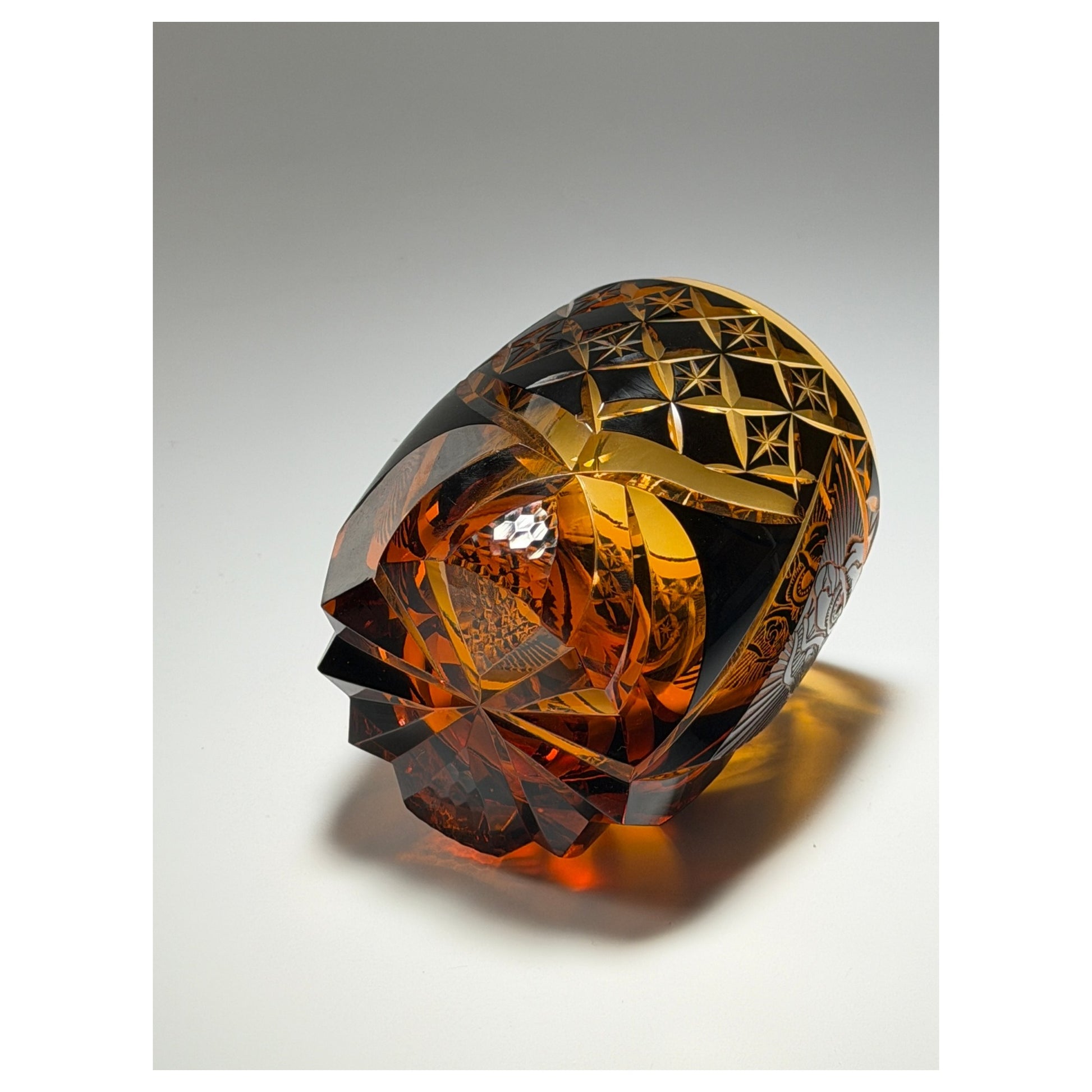 Azure Dragon Edo Kiriko Whiskey Glass