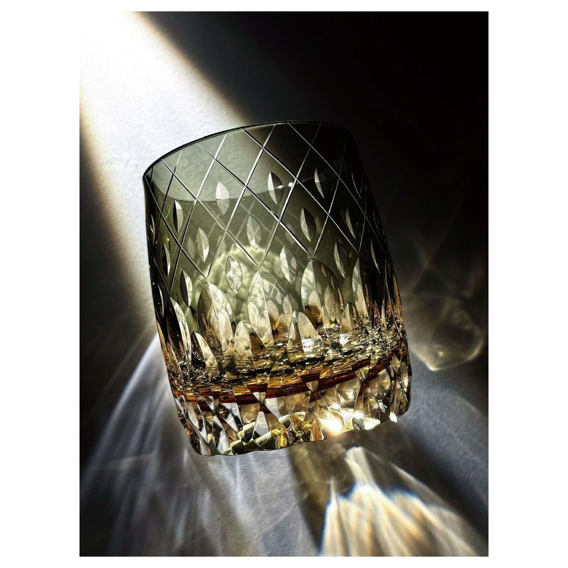 Sword Rain Breeze Edo Kiriko Whiskey Glass