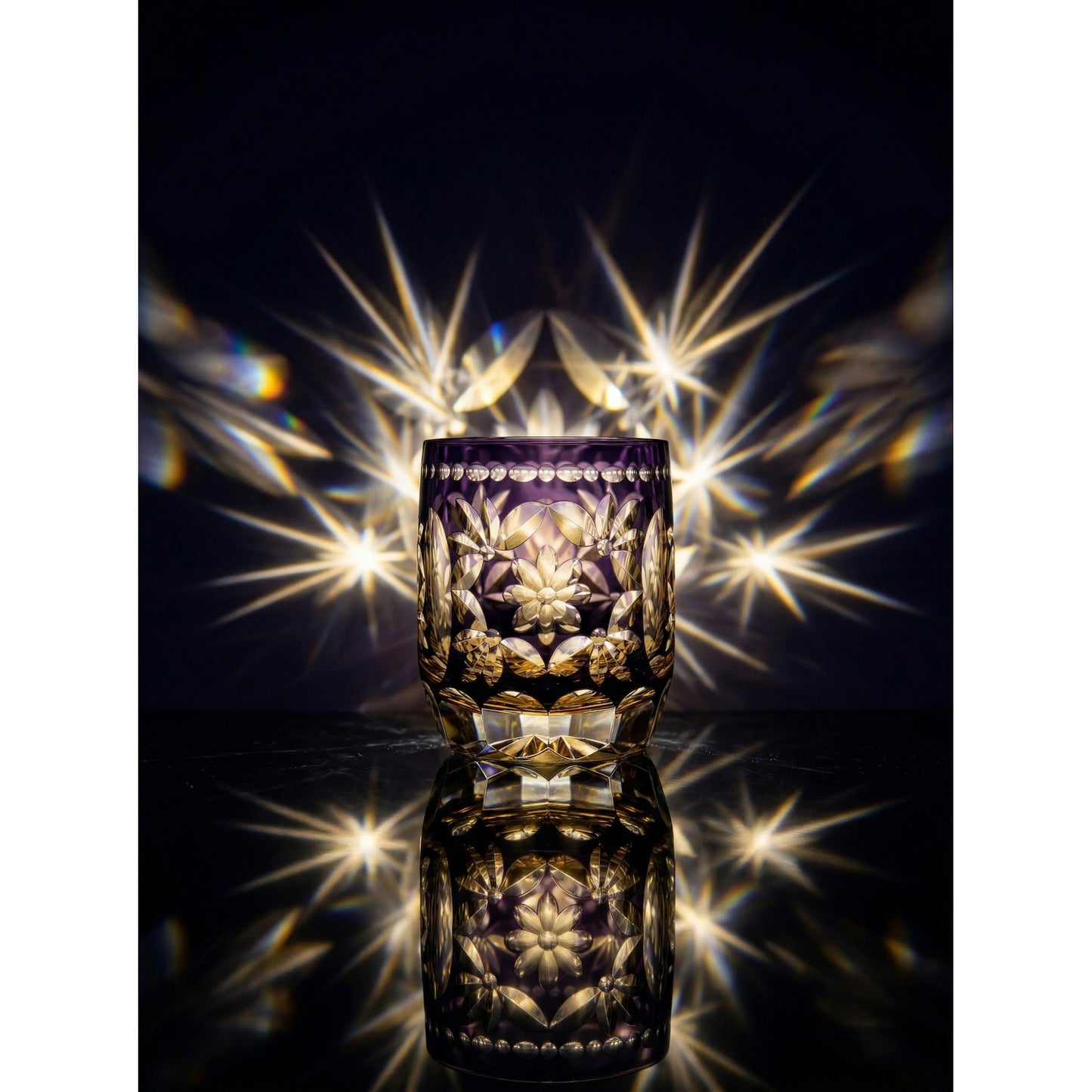 Hanamari Edo Kiriko Whiskey Glass