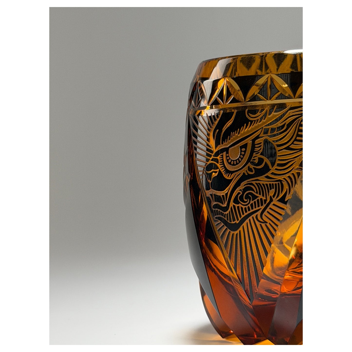 Azure Dragon Edo Kiriko Whiskey Glass