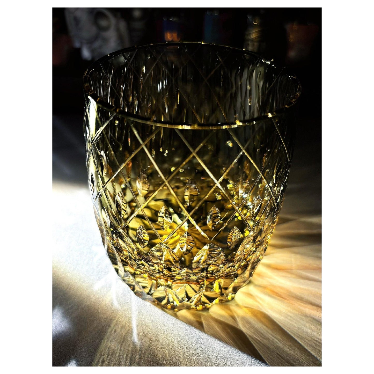 Sword Rain Breeze Edo Kiriko Whiskey Glass