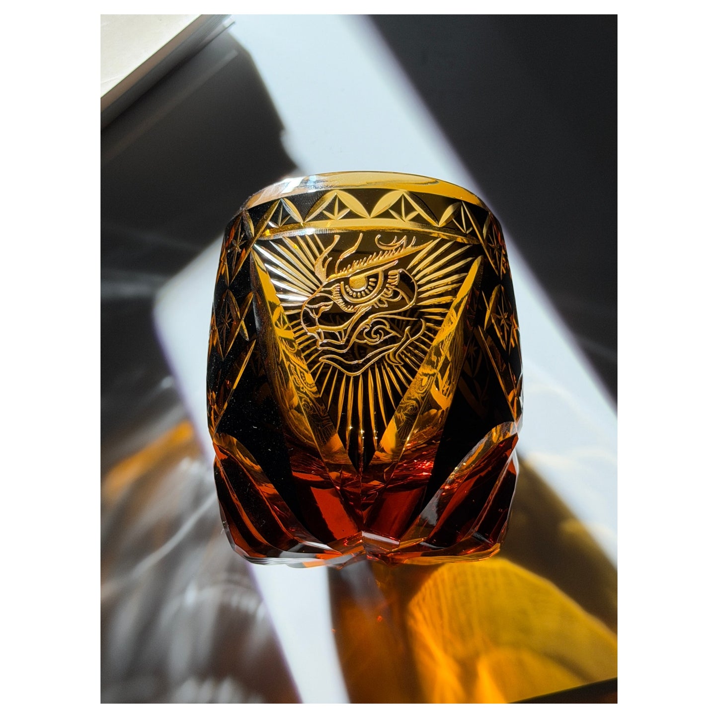 Azure Dragon Edo Kiriko Whiskey Glass