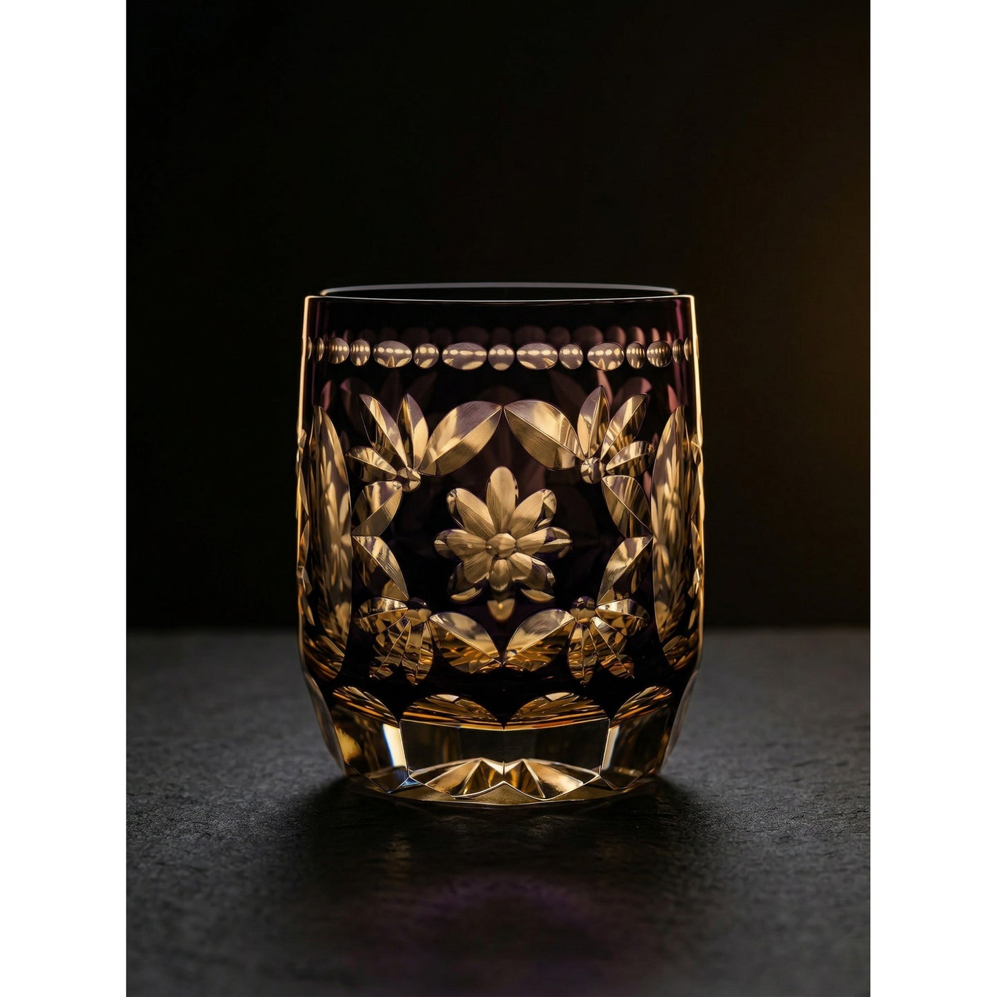 Hanamari Edo Kiriko Whiskey Glass