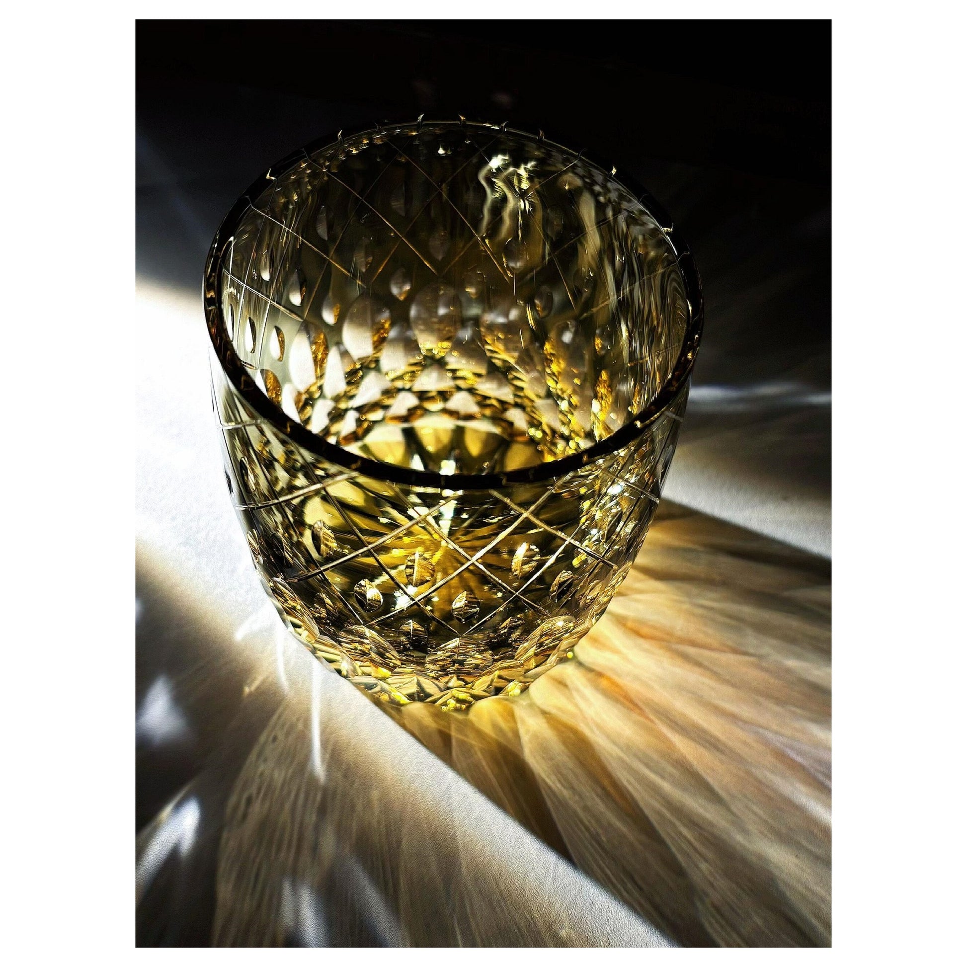 Sword Rain Breeze Edo Kiriko Whiskey Glass