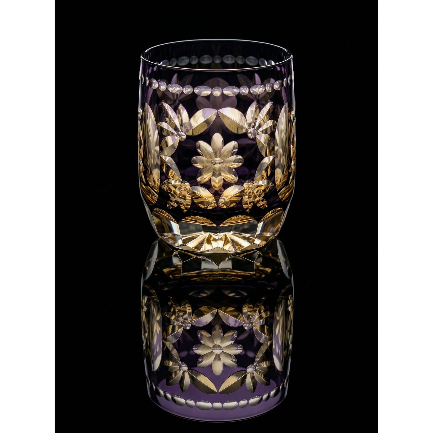 Hanamari Edo Kiriko Whiskey Glass