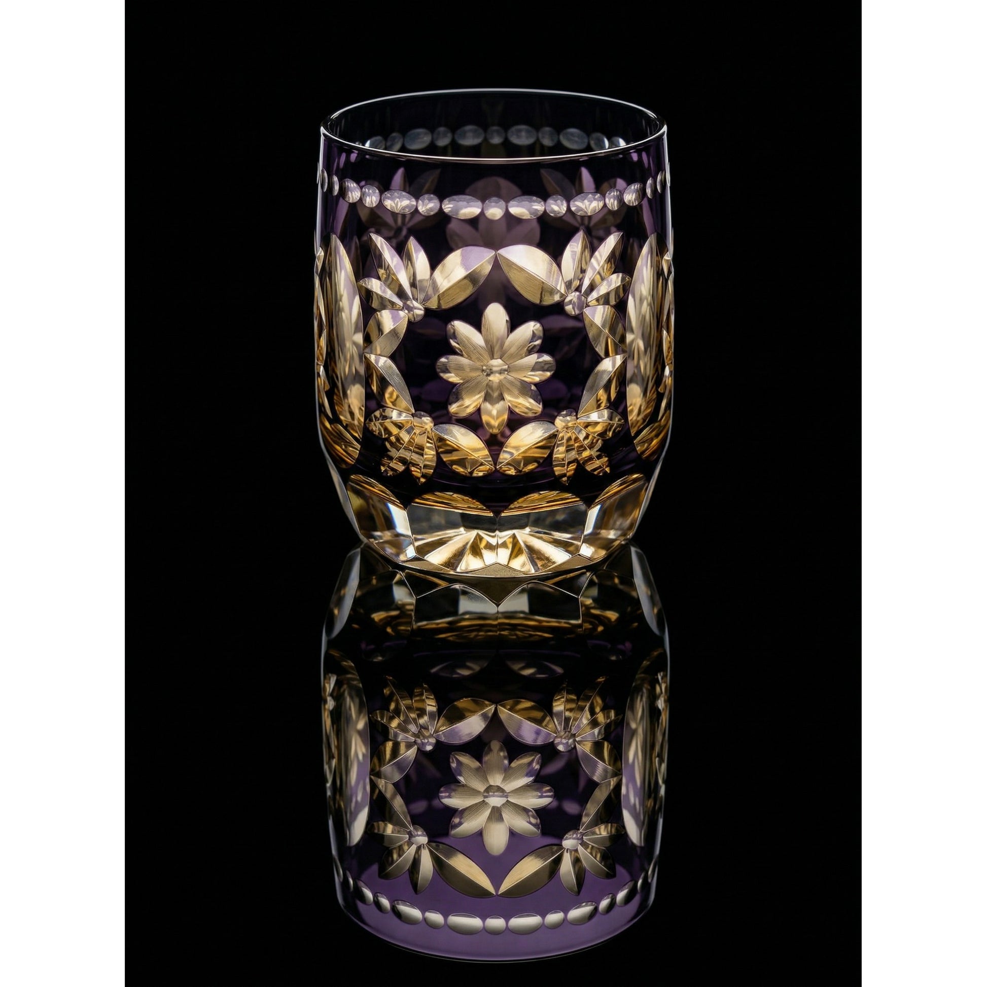 Hanamari Edo Kiriko Whiskey Glass