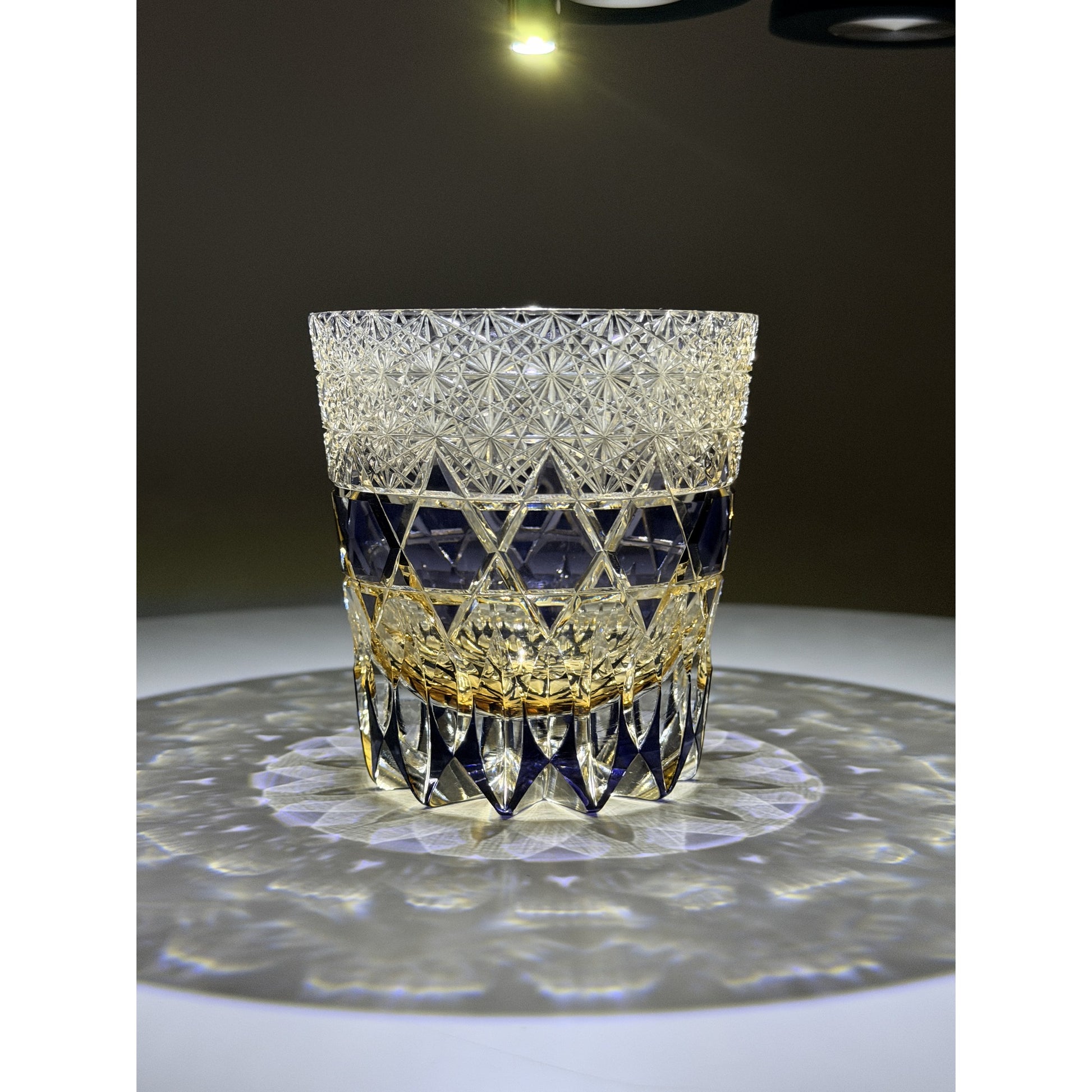 Fluorite Edo Kiriko Whiskey Glass