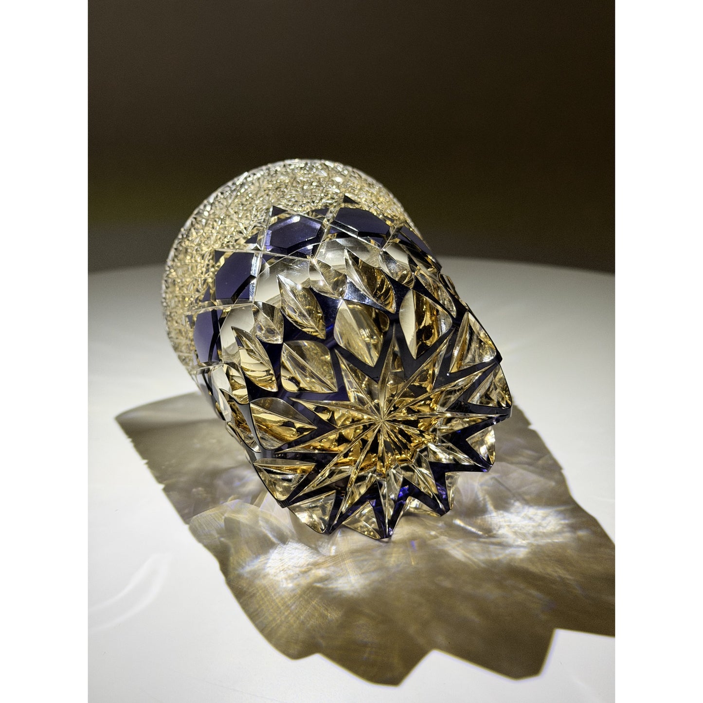 Fluorite Edo Kiriko Whiskey Glass