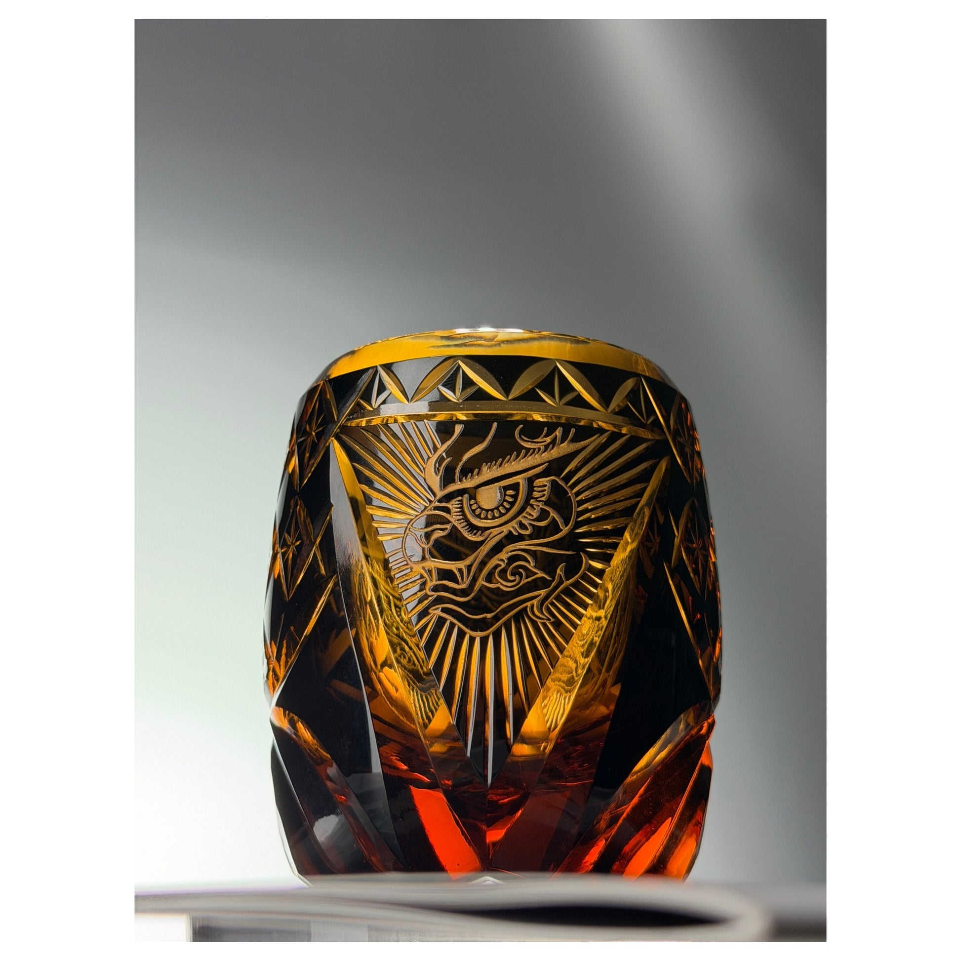 Azure Dragon Edo Kiriko Whiskey Glass