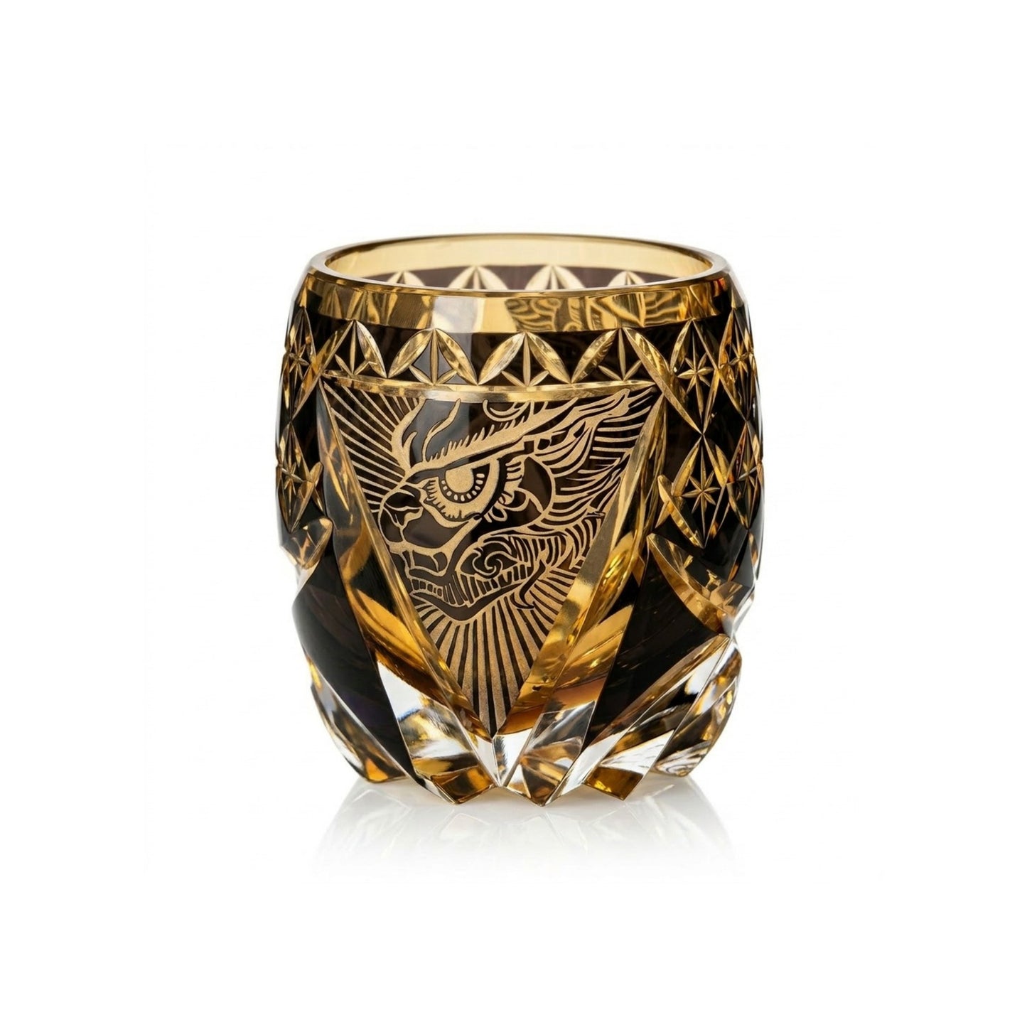 Azure Dragon Edo Kiriko Whiskey Glass