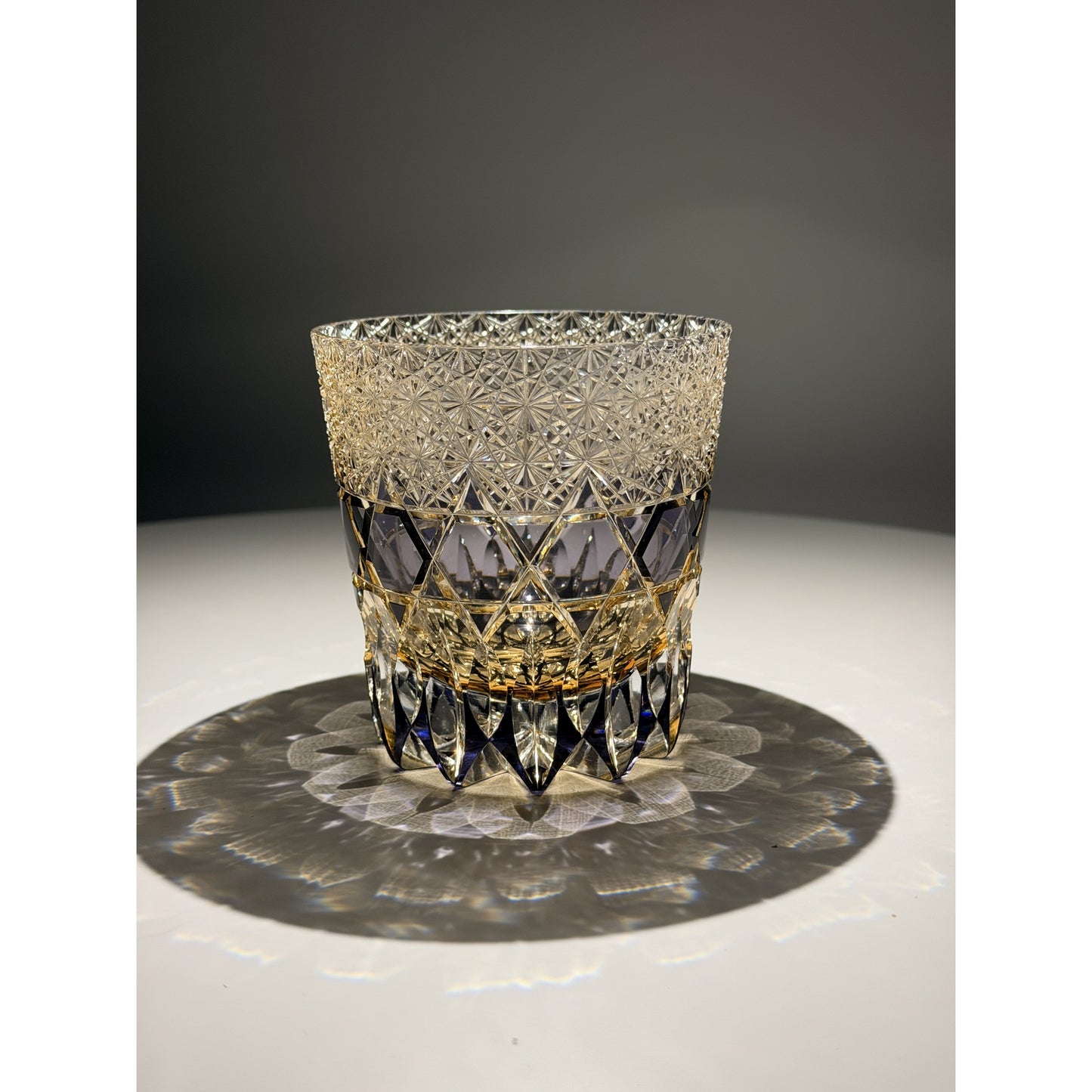 Fluorite Edo Kiriko Whiskey Glass