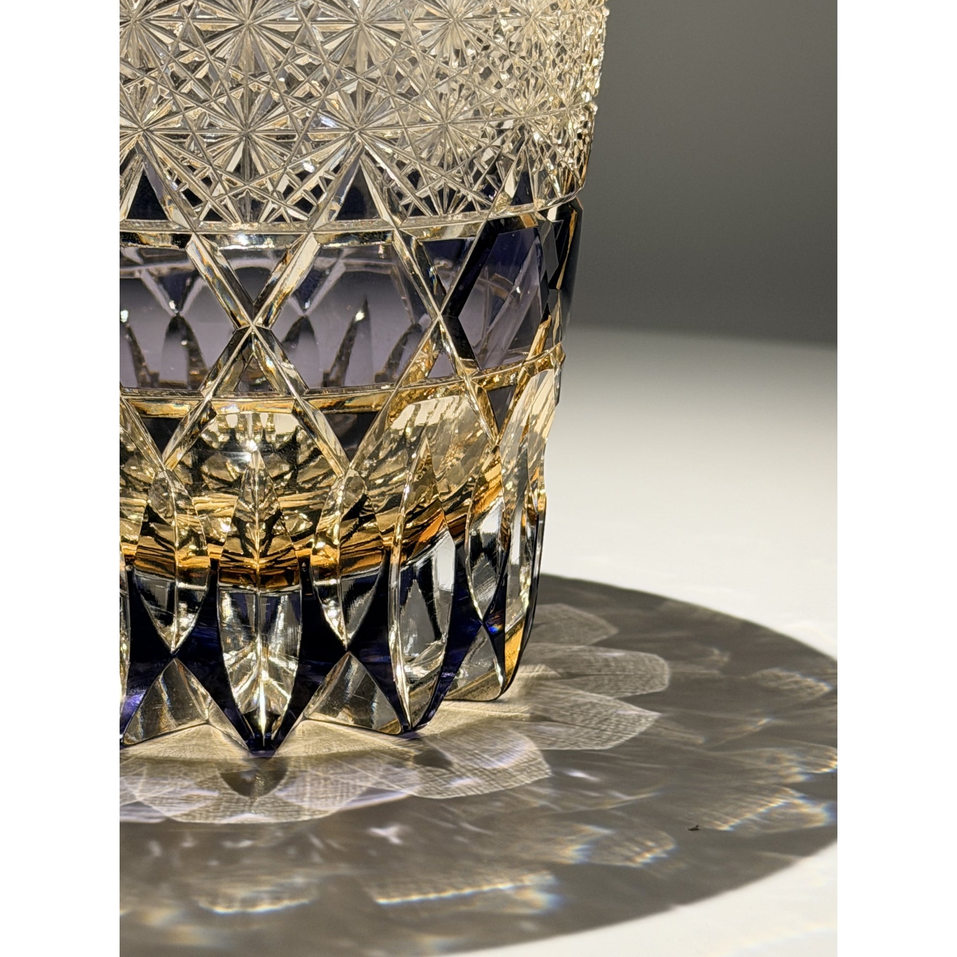 Fluorite Edo Kiriko Whiskey Glass