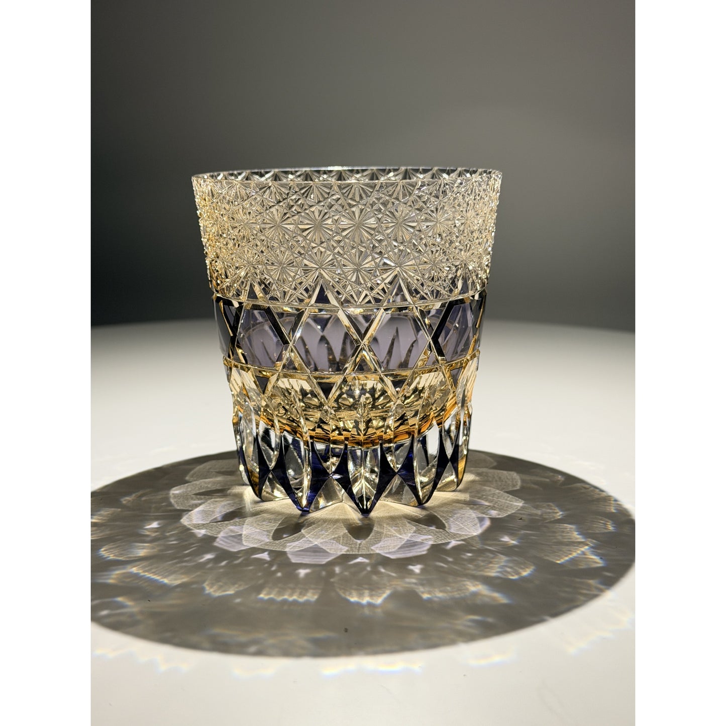Fluorite Edo Kiriko Whiskey Glass