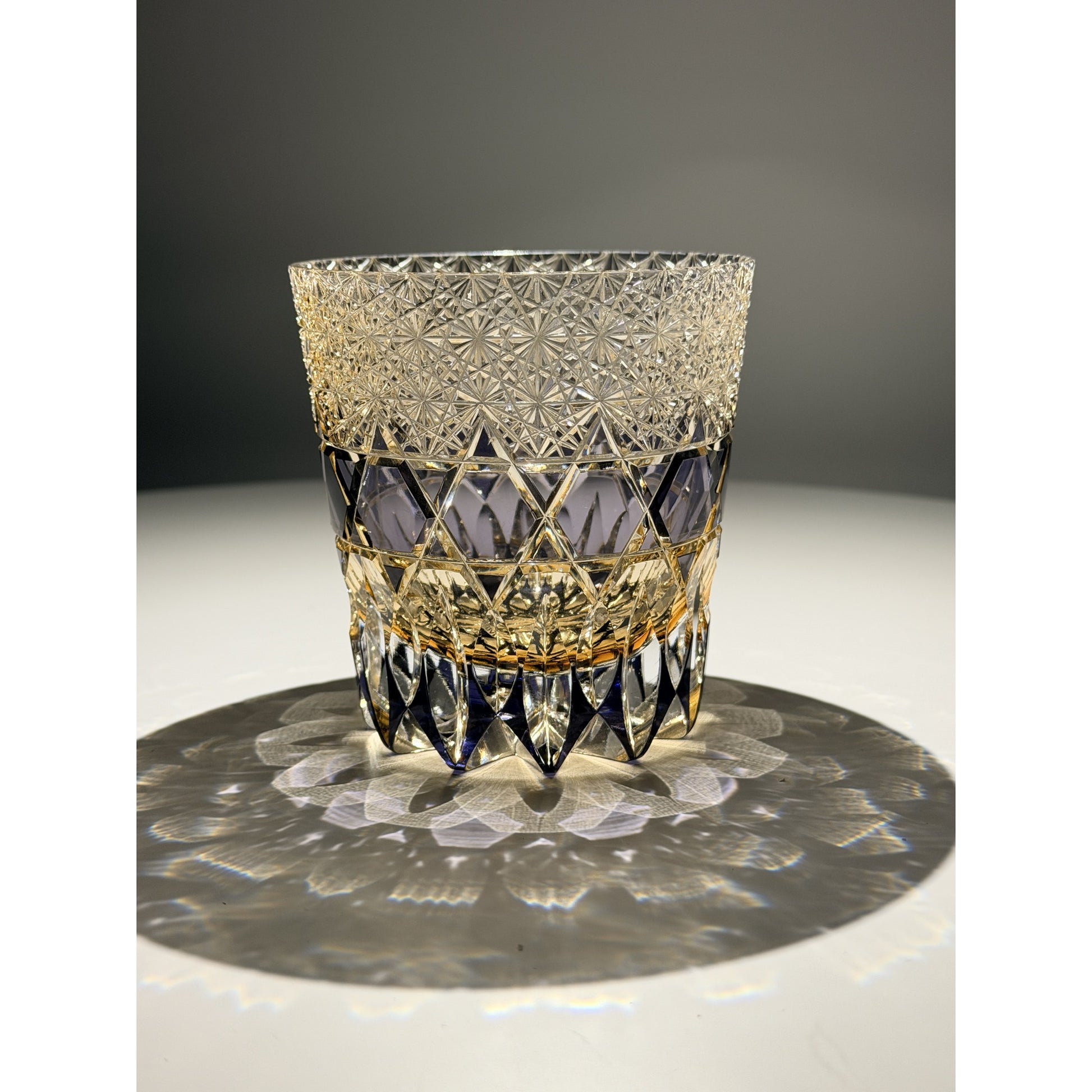 Fluorite Edo Kiriko Whiskey Glass