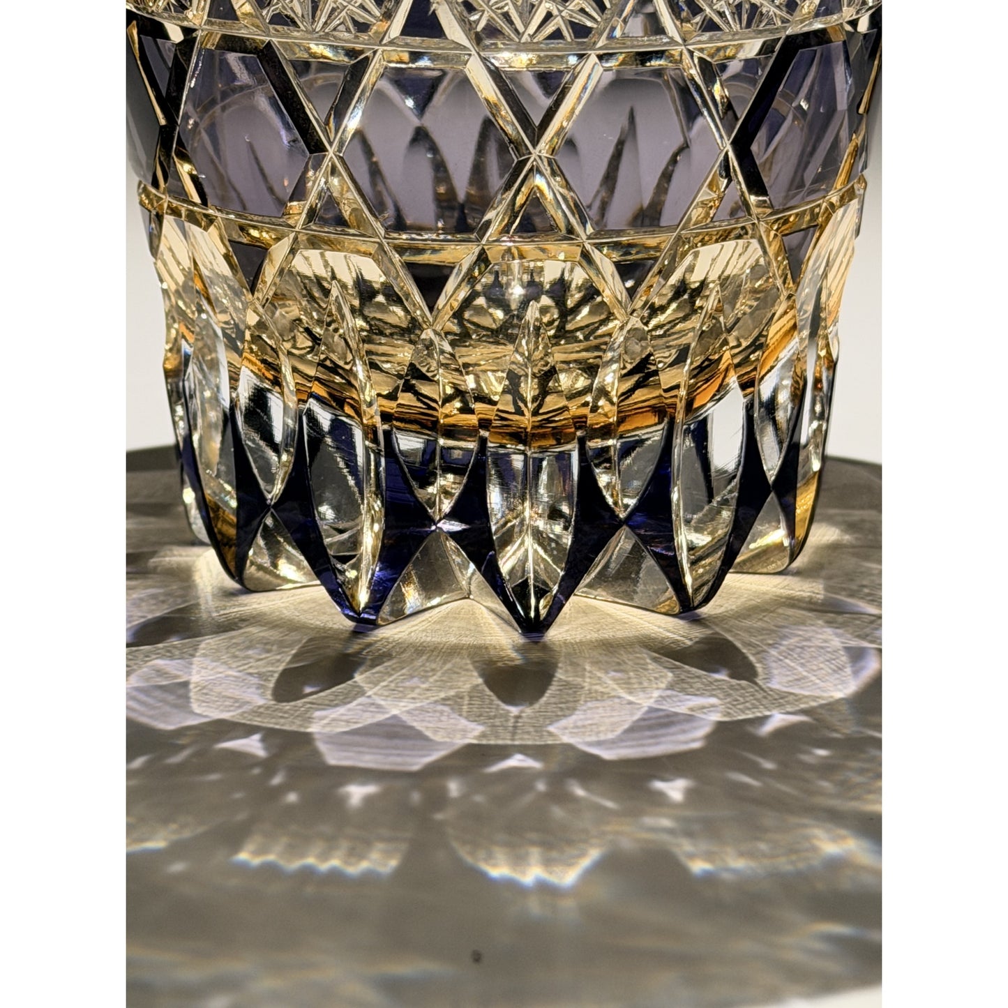 Fluorite Edo Kiriko Whiskey Glass