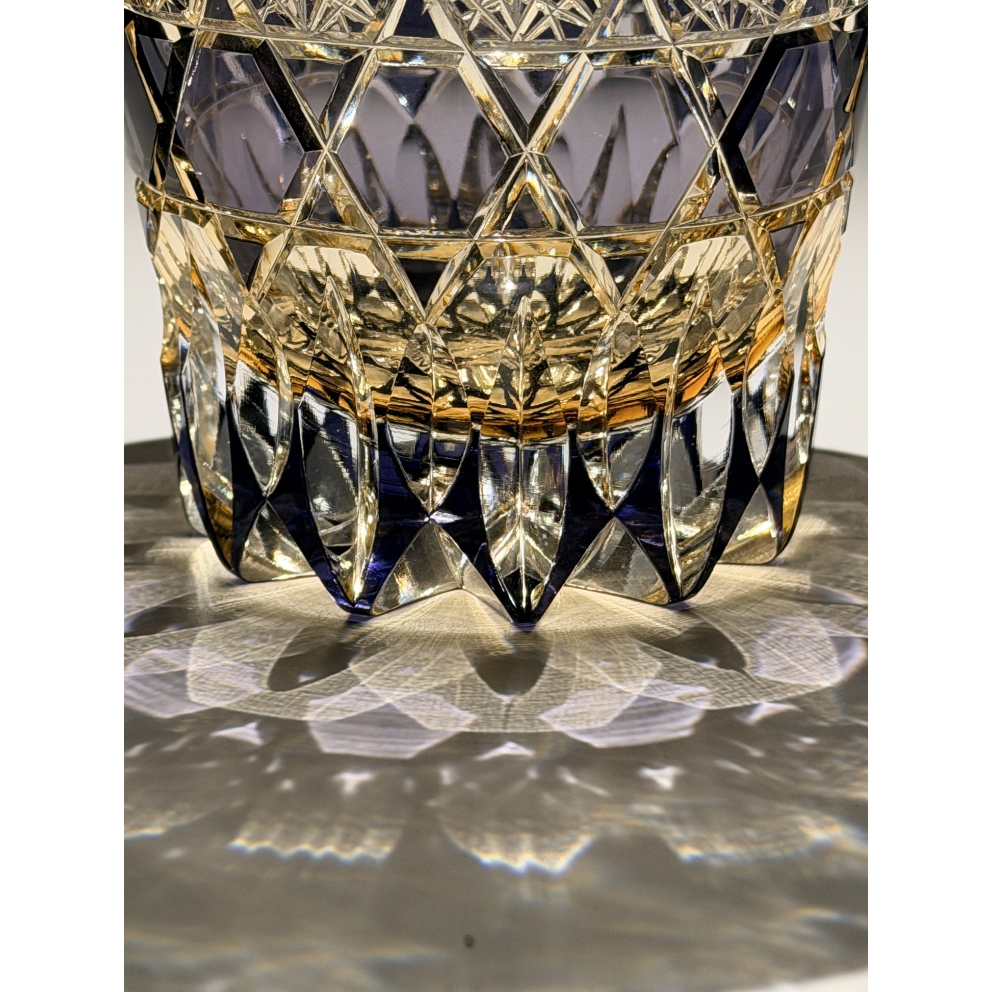 Fluorite Edo Kiriko Whiskey Glass