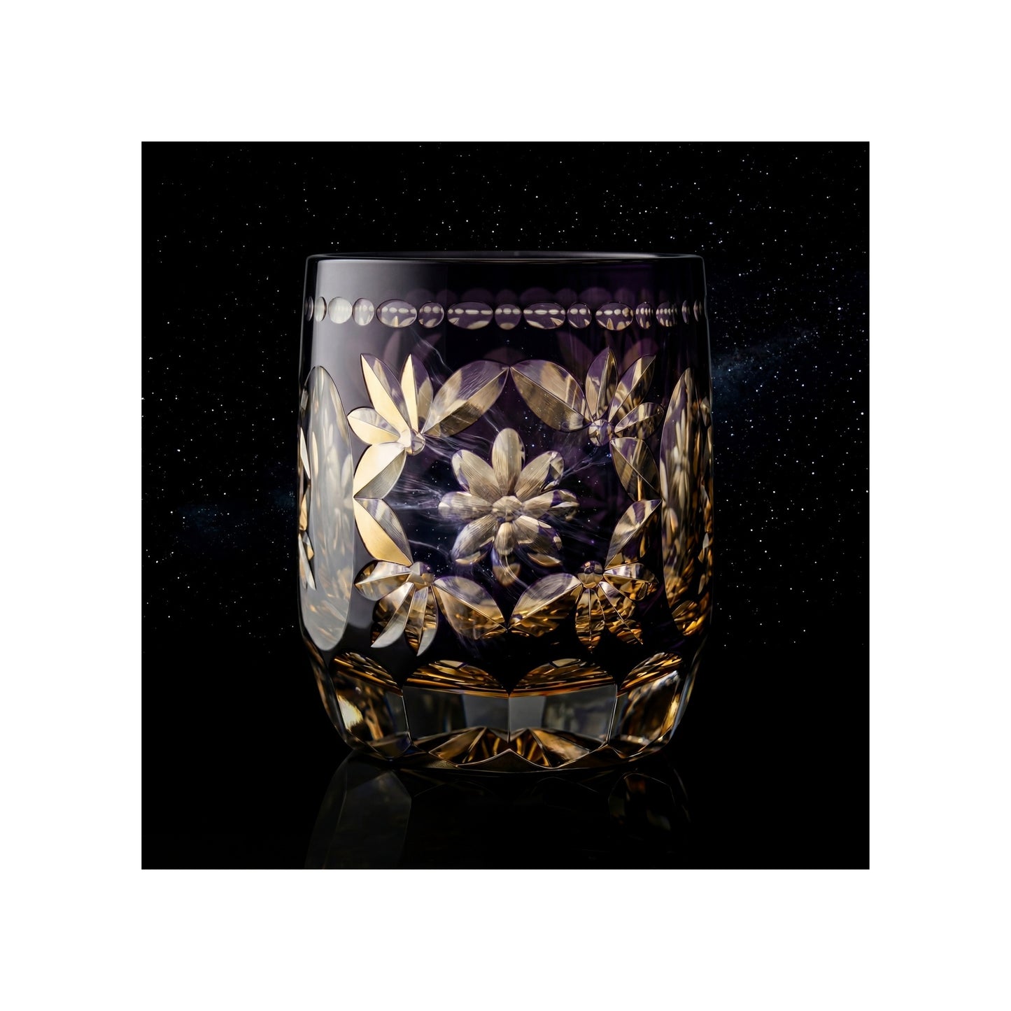 Hanamari Edo Kiriko Whiskey Glass