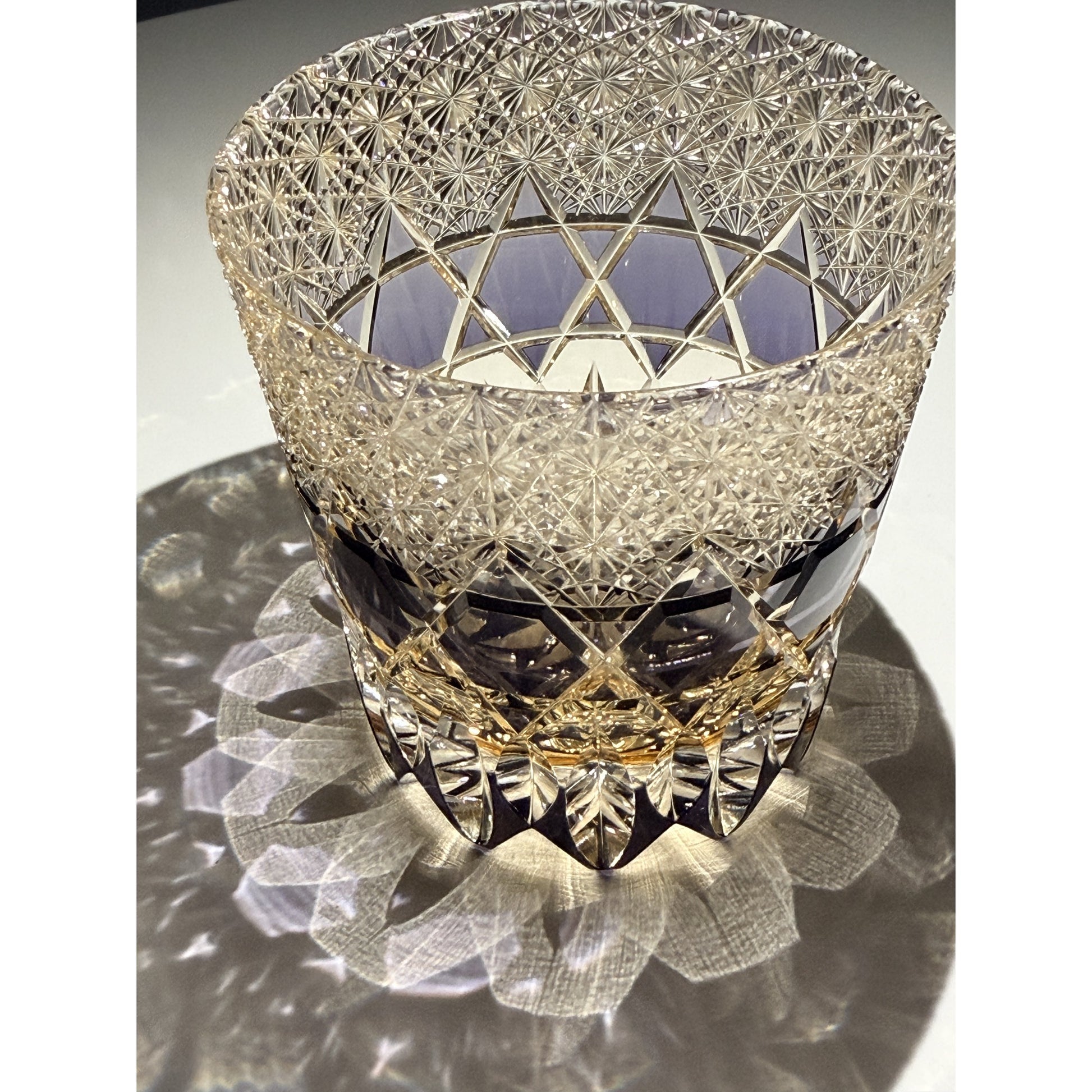 Fluorite Edo Kiriko Whiskey Glass