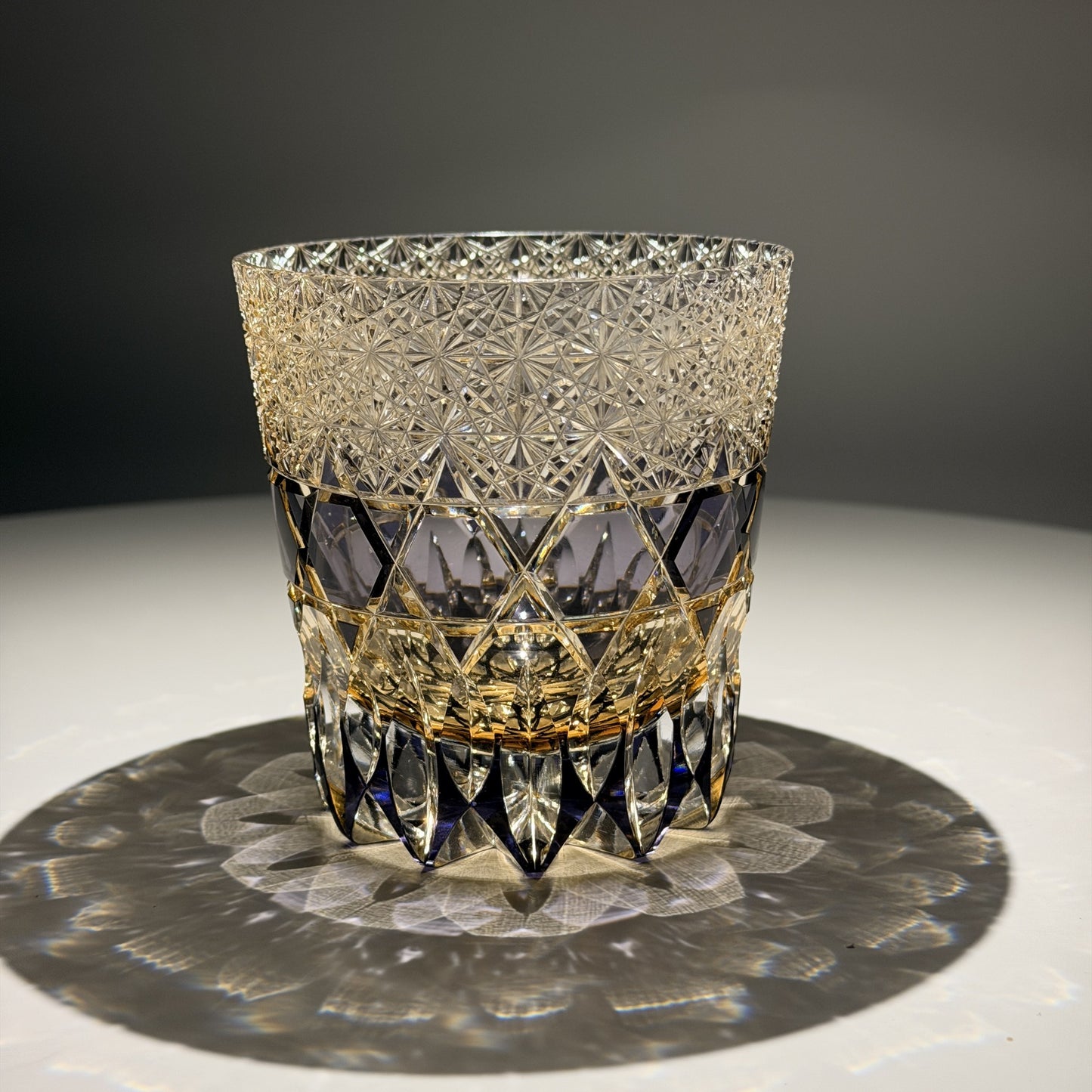 Fluorite Edo Kiriko Whiskey Glass