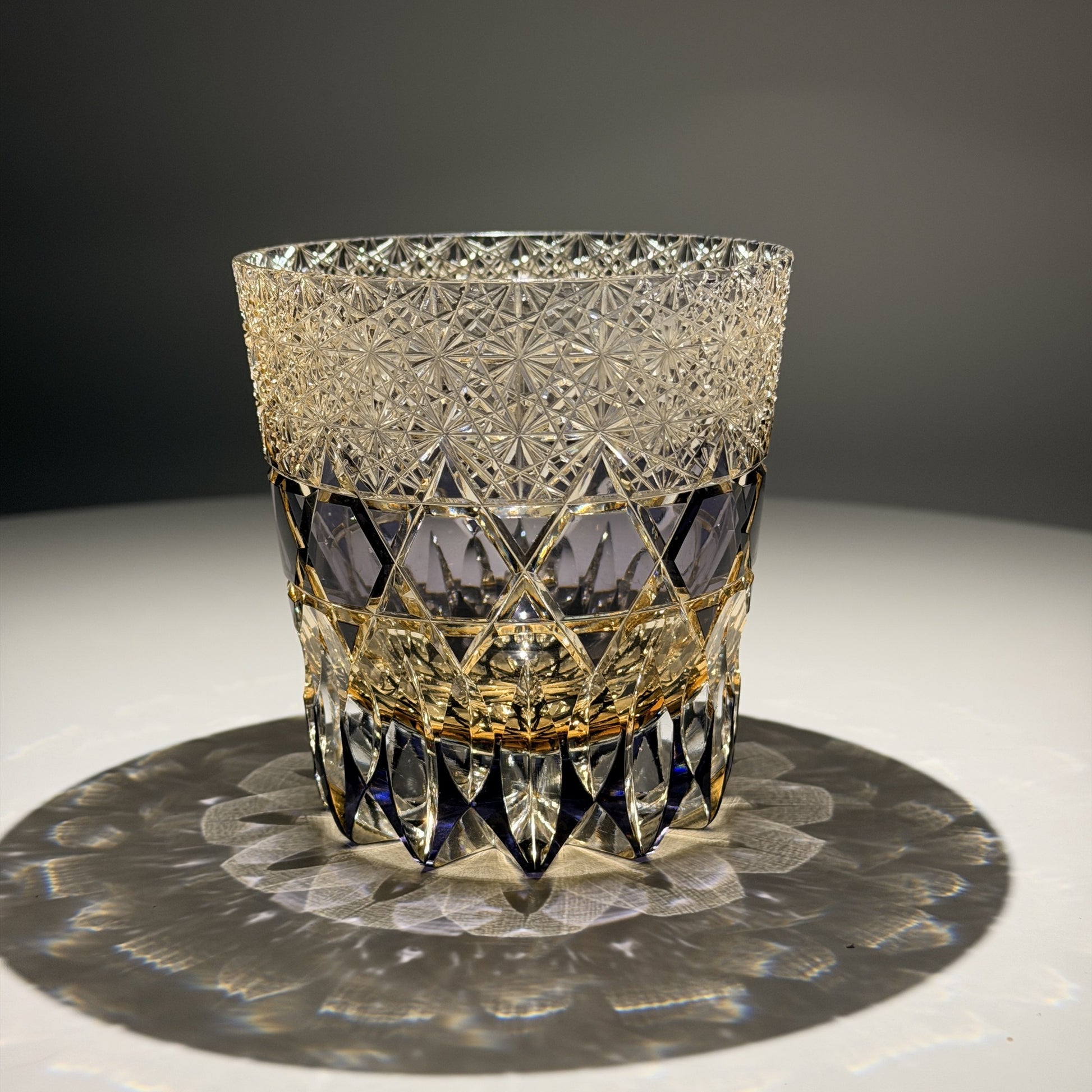 Fluorite Edo Kiriko Whiskey Glass