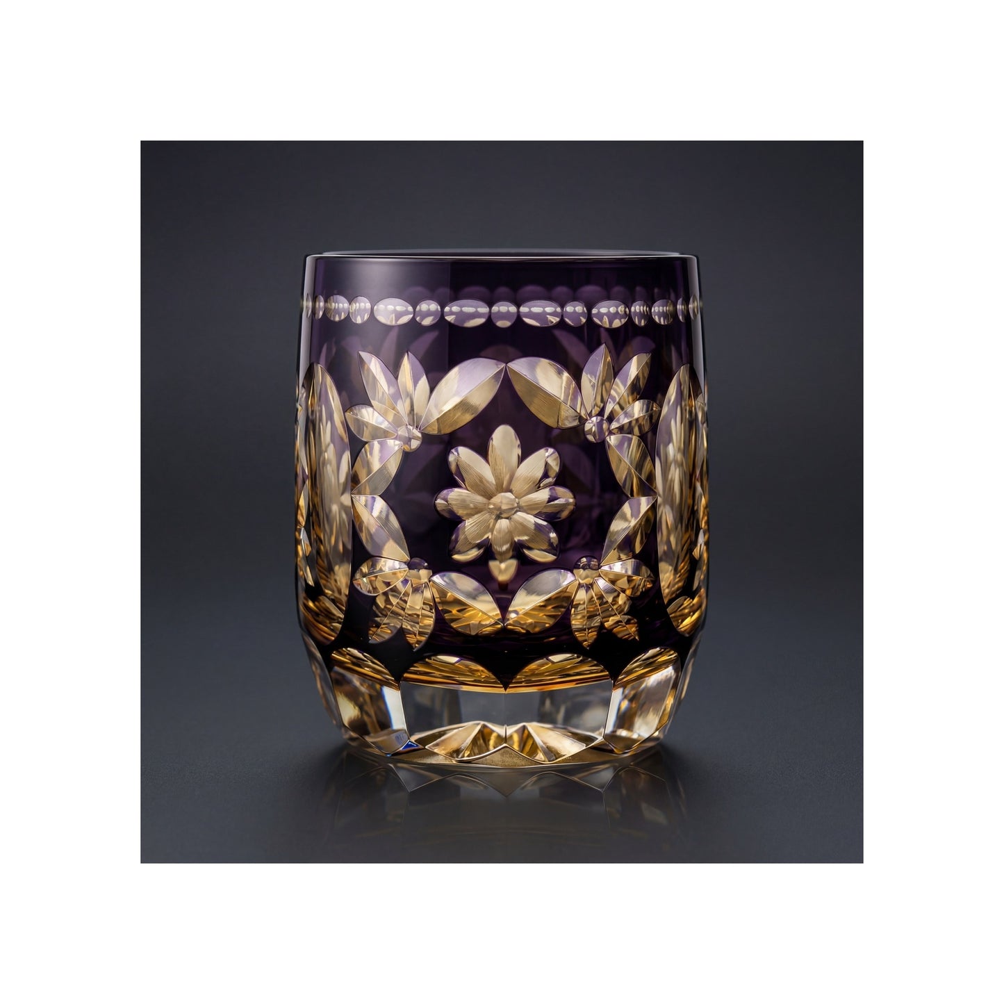 Hanamari Edo Kiriko Whiskey Glass
