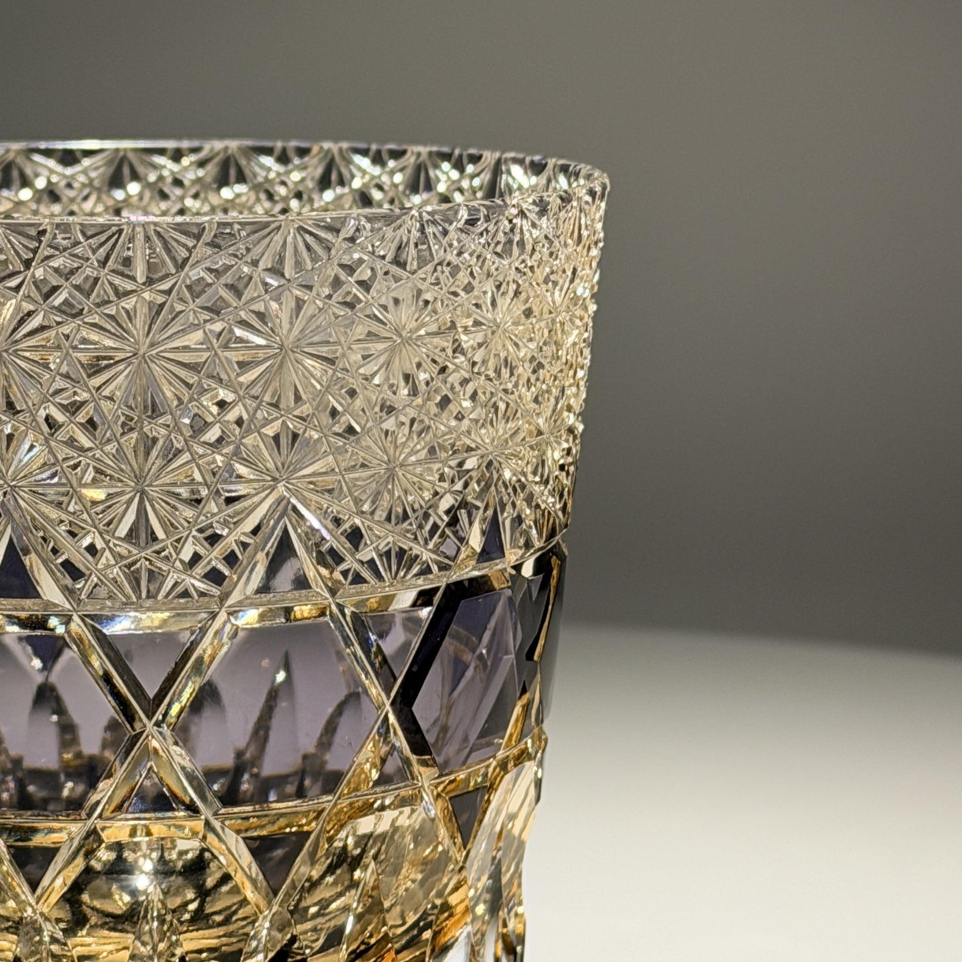 Fluorite Edo Kiriko Whiskey Glass