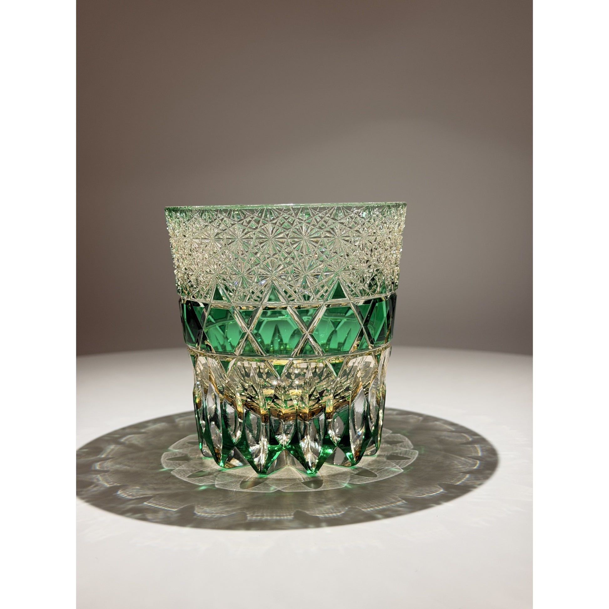 Fluorite Edo Kiriko Whiskey Glass
