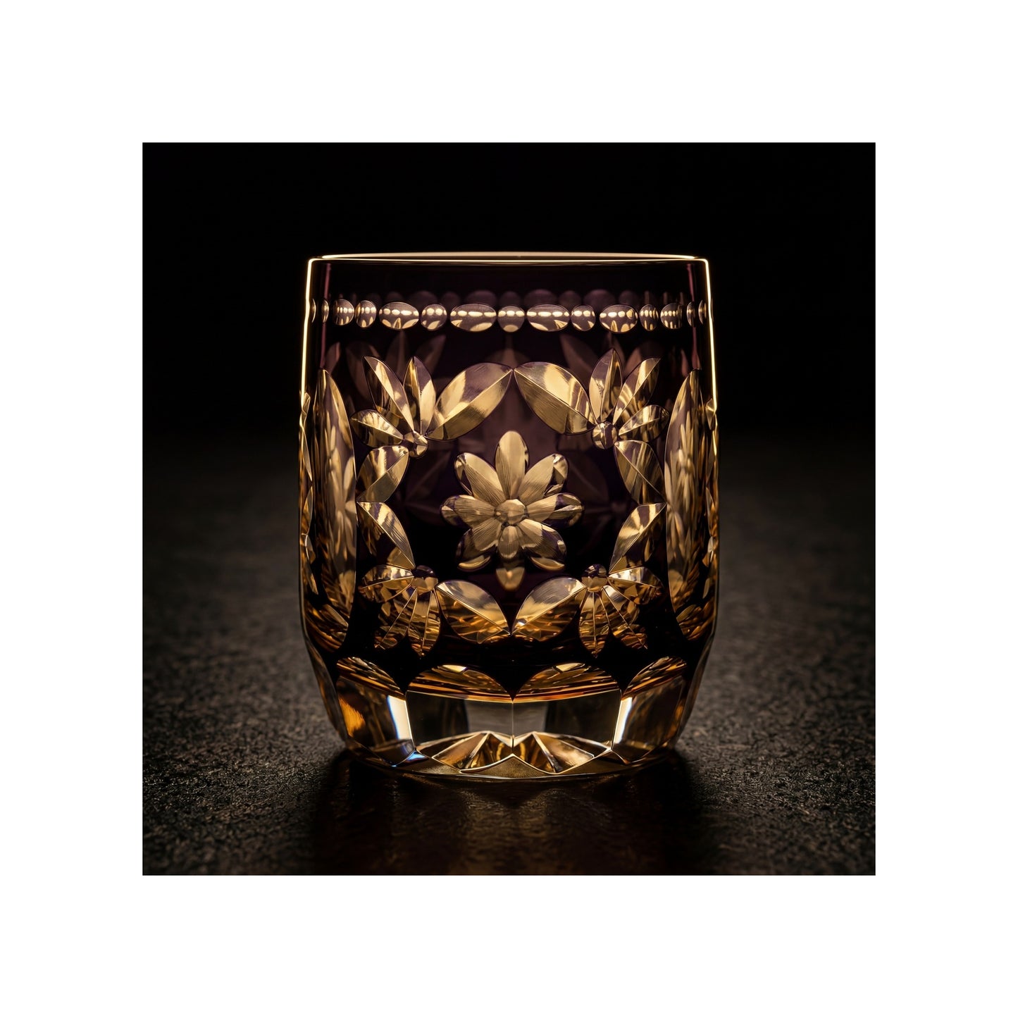 Hanamari Edo Kiriko Whiskey Glass