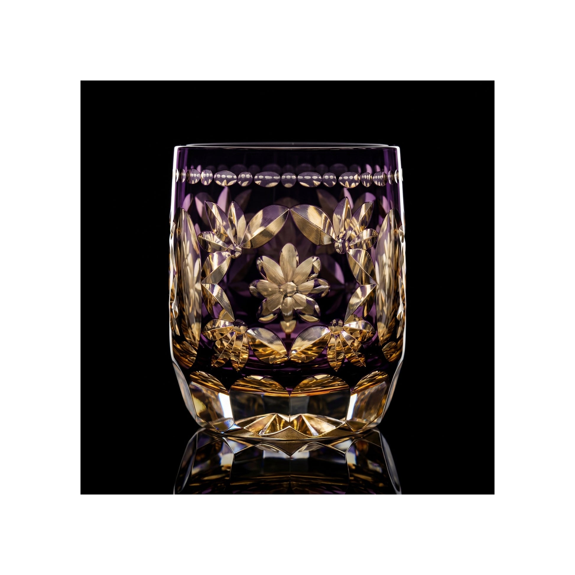 Hanamari Edo Kiriko Whiskey Glass