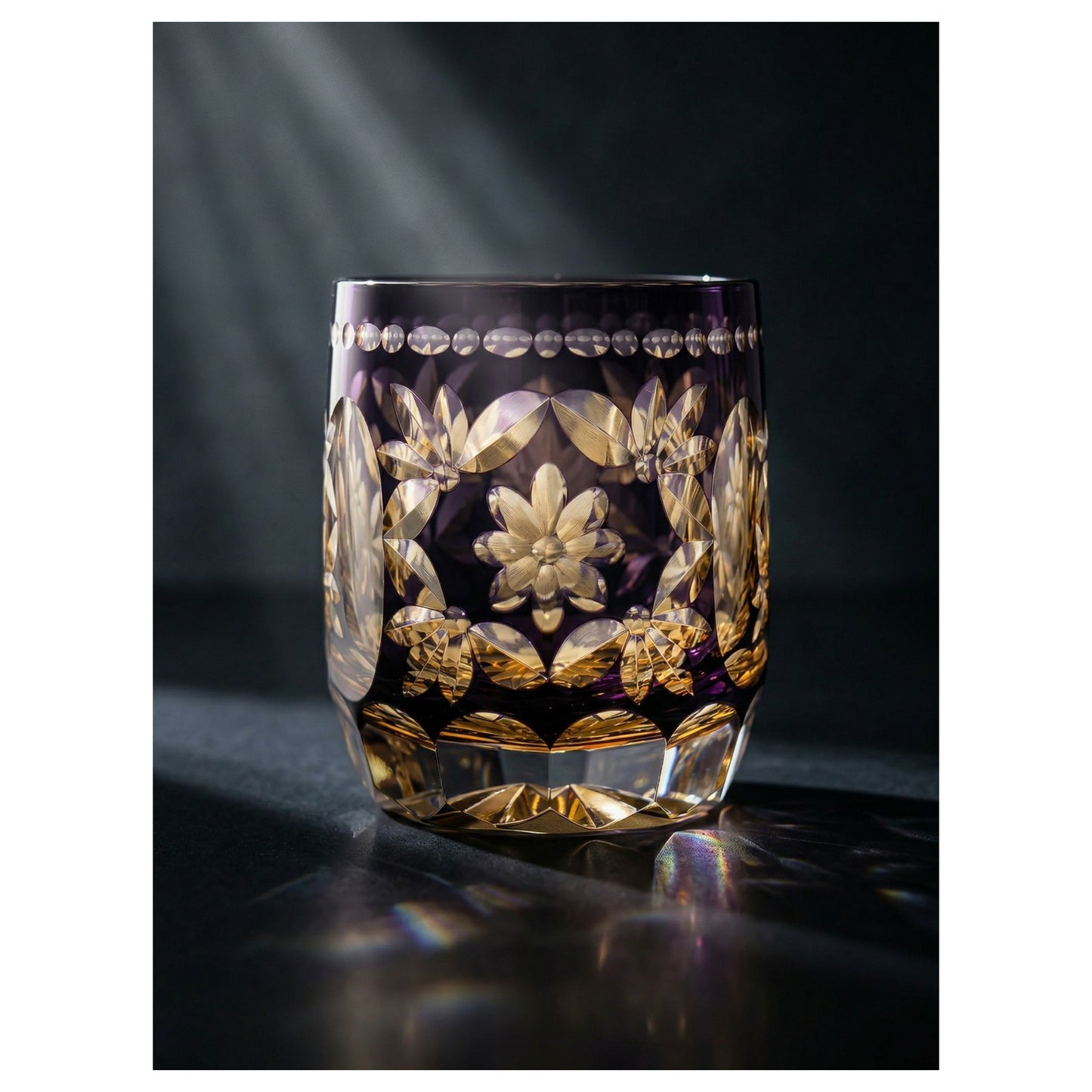 Hanamari Edo Kiriko Whiskey Glass