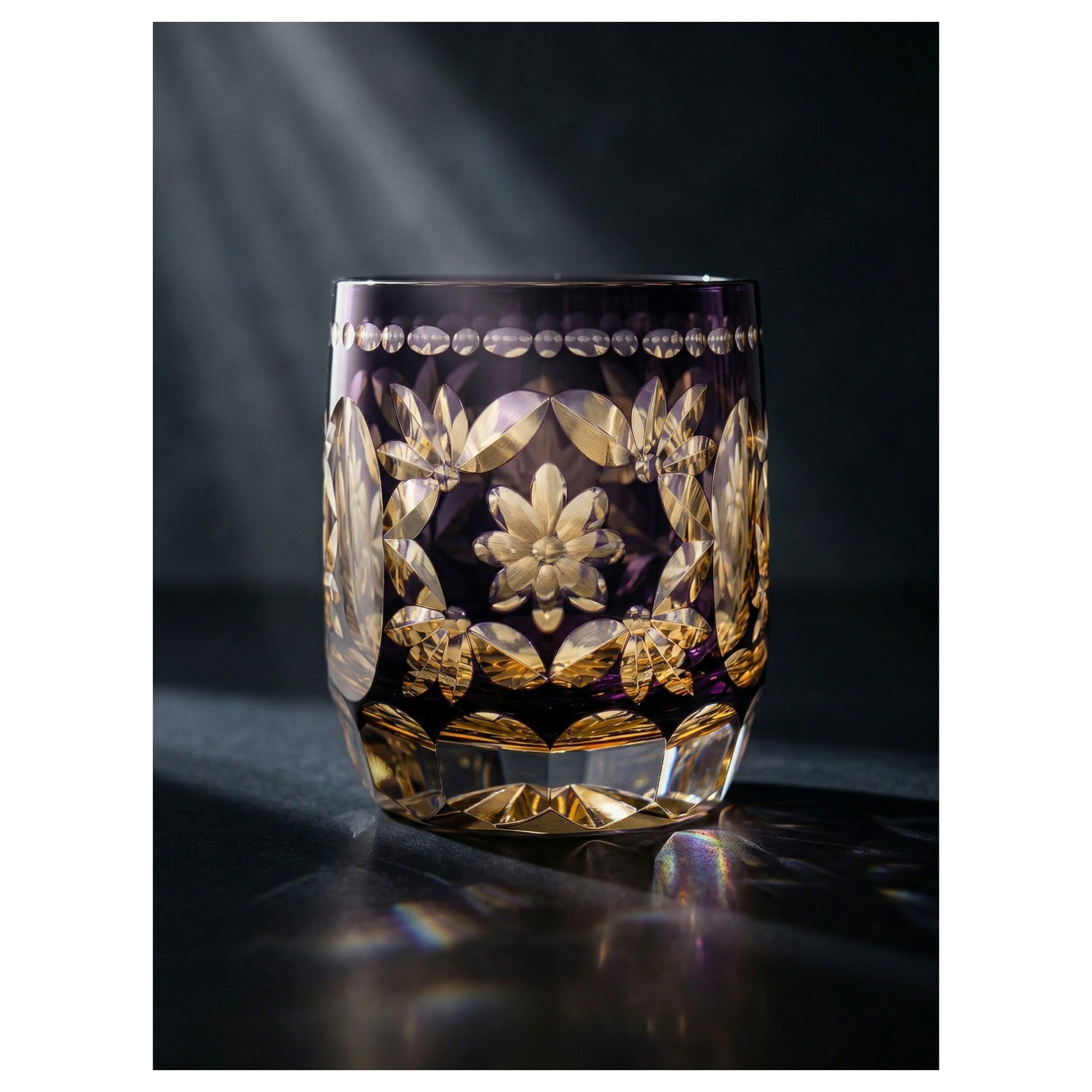 Hanamari Edo Kiriko Whiskey Glass