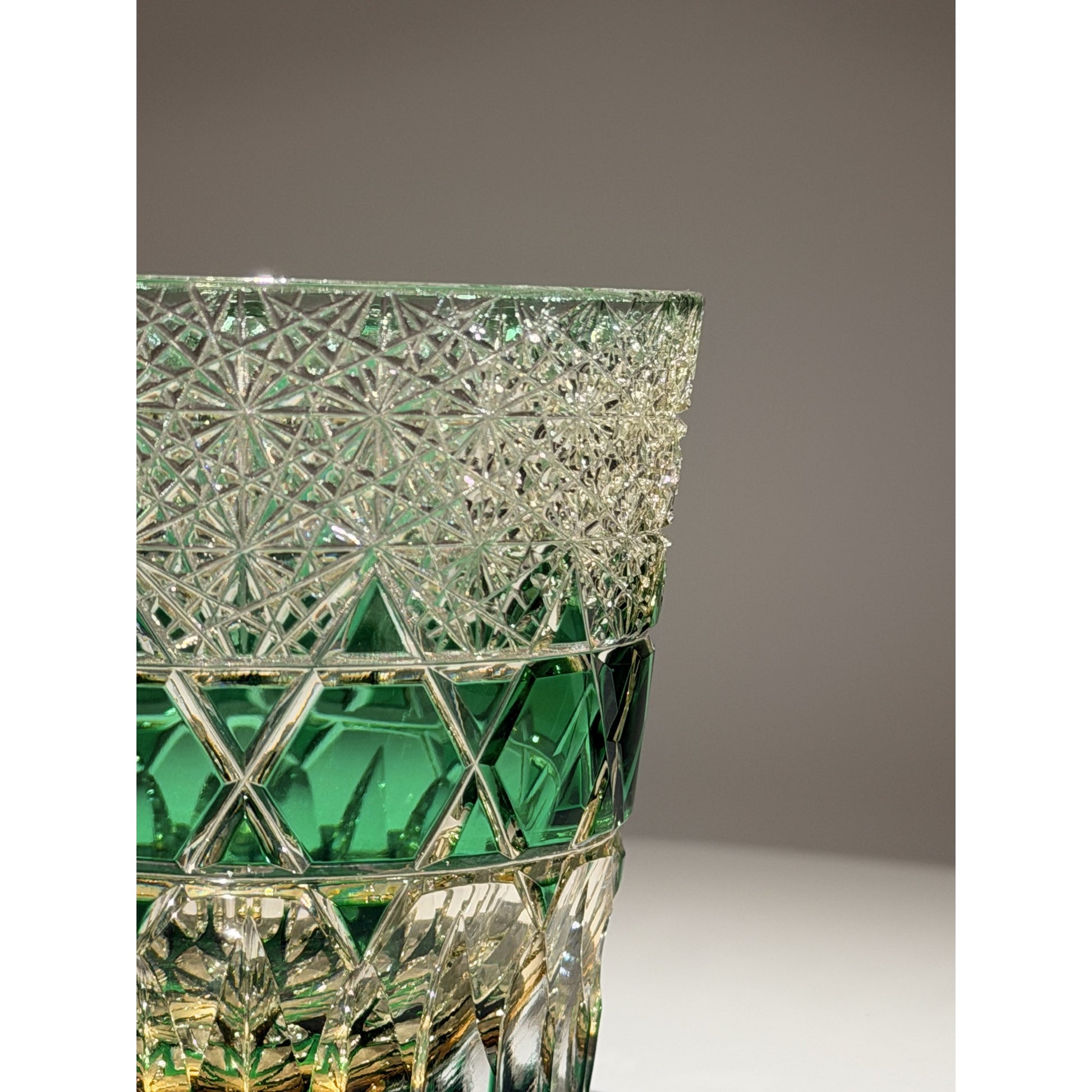 Fluorite Edo Kiriko Whiskey Glass