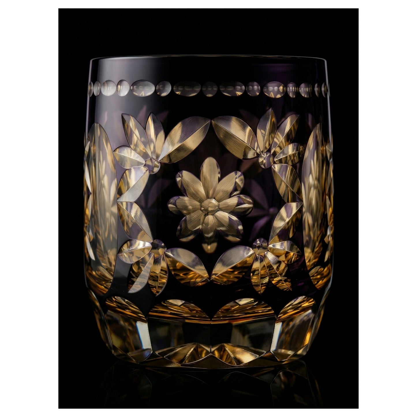 Hanamari Edo Kiriko Whiskey Glass