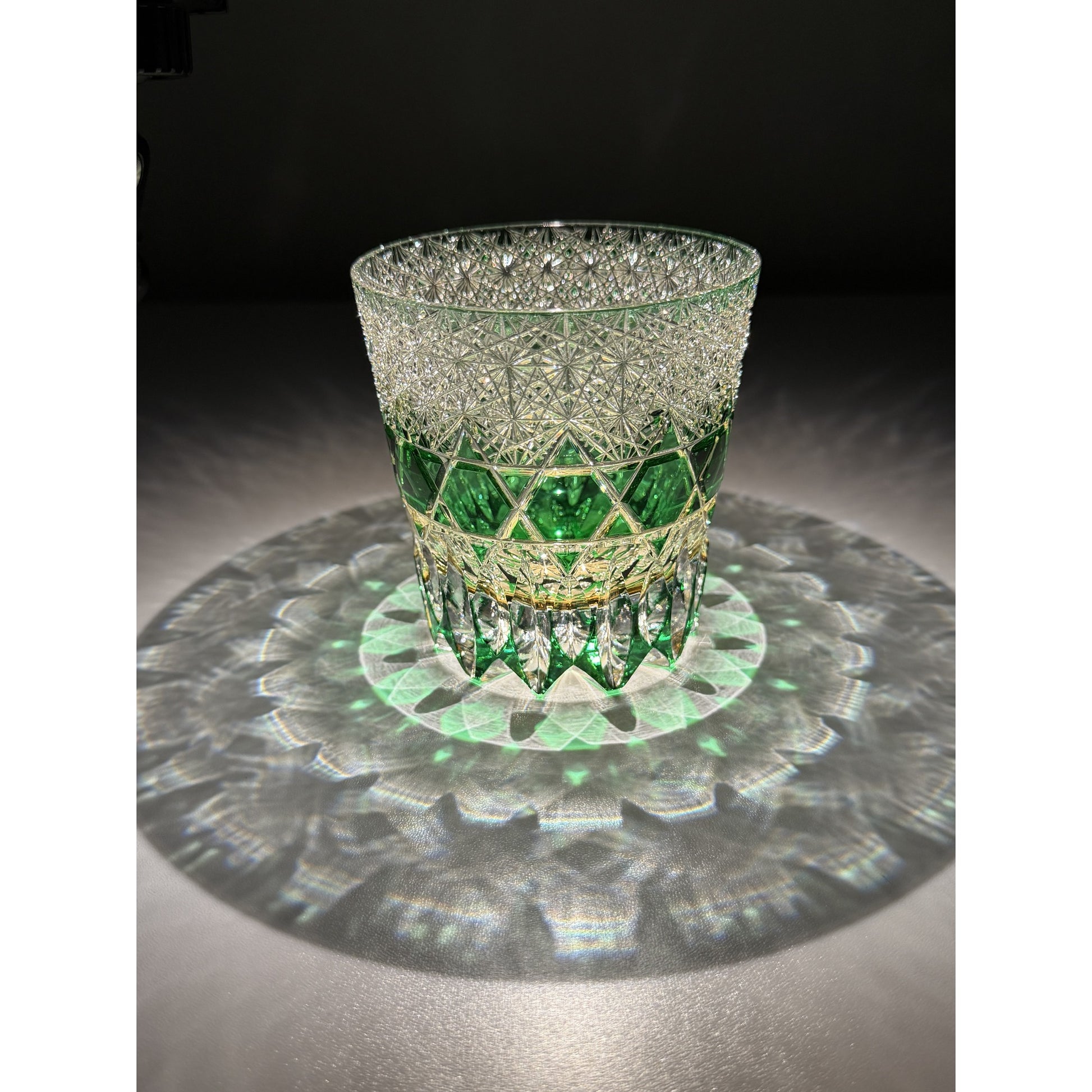Fluorite Edo Kiriko Whiskey Glass