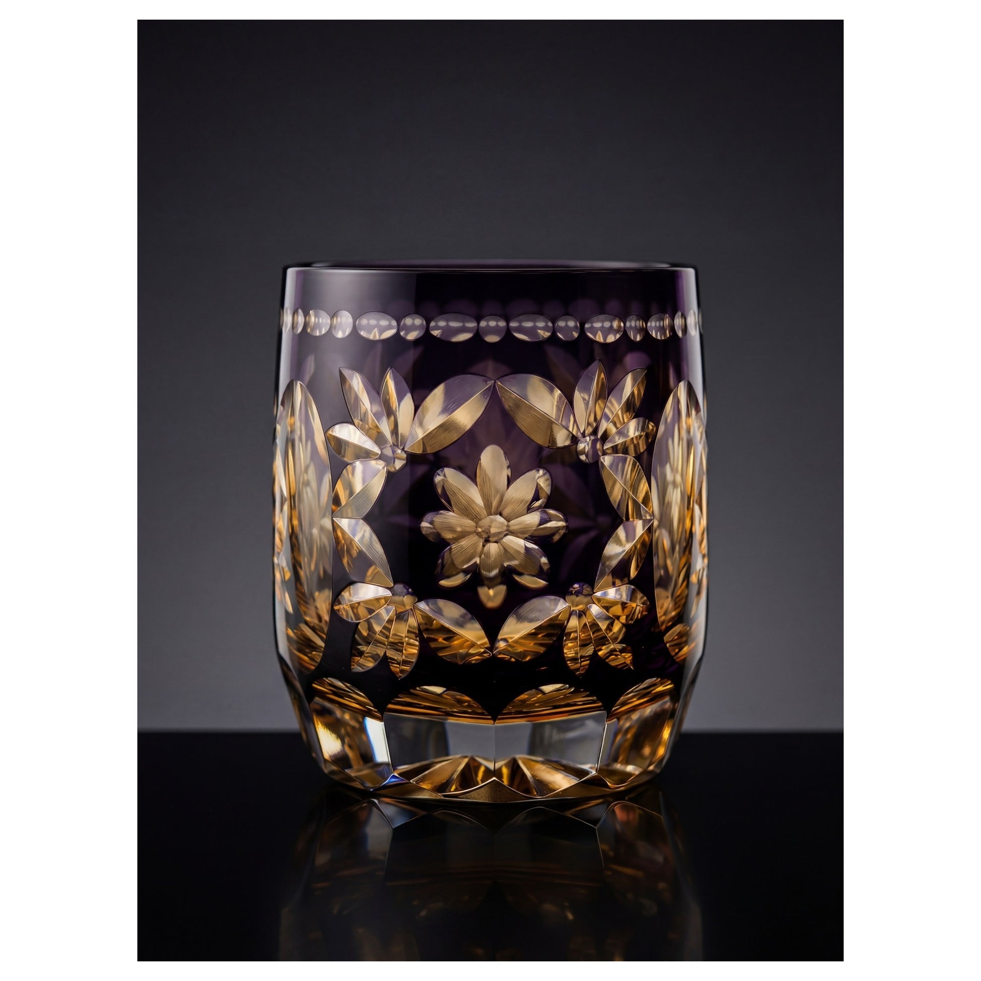 Hanamari Edo Kiriko Whiskey Glass