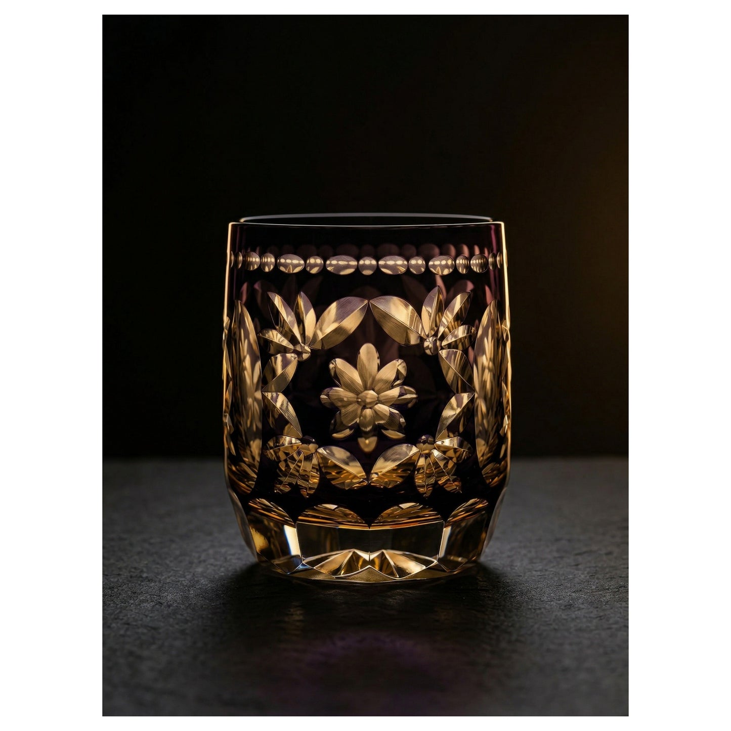 Hanamari Edo Kiriko Whiskey Glass