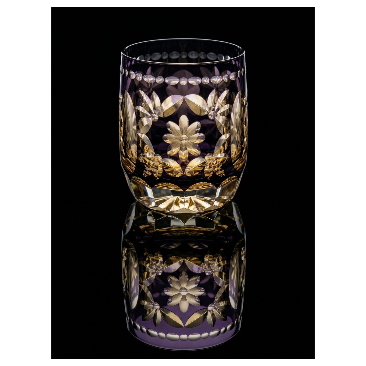 Hanamari Edo Kiriko Whiskey Glass